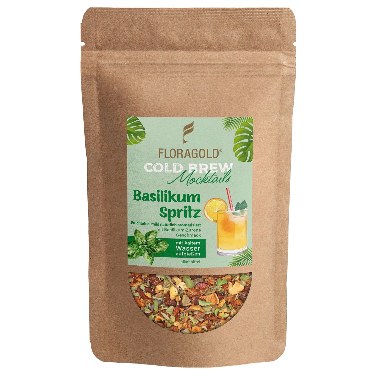 Cold Brew Tee Basilikum-Spritz – spritzig, frisch & außergewöhnlich