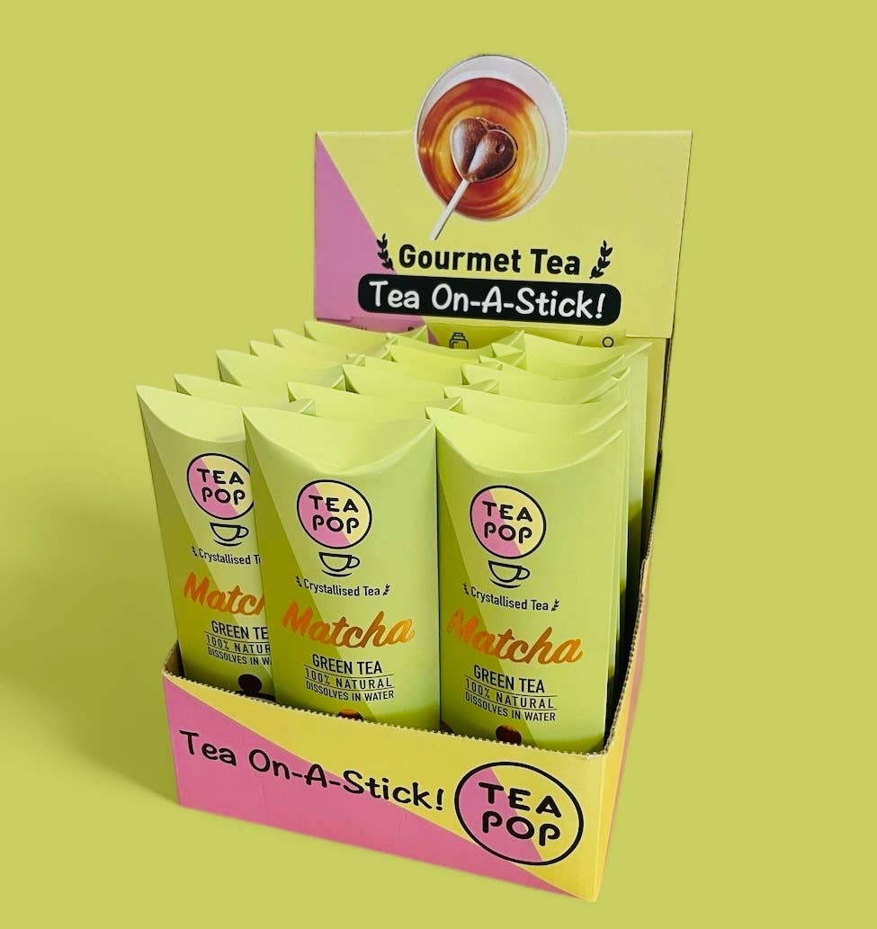 Matcha Gourmet-Tee am Stiel