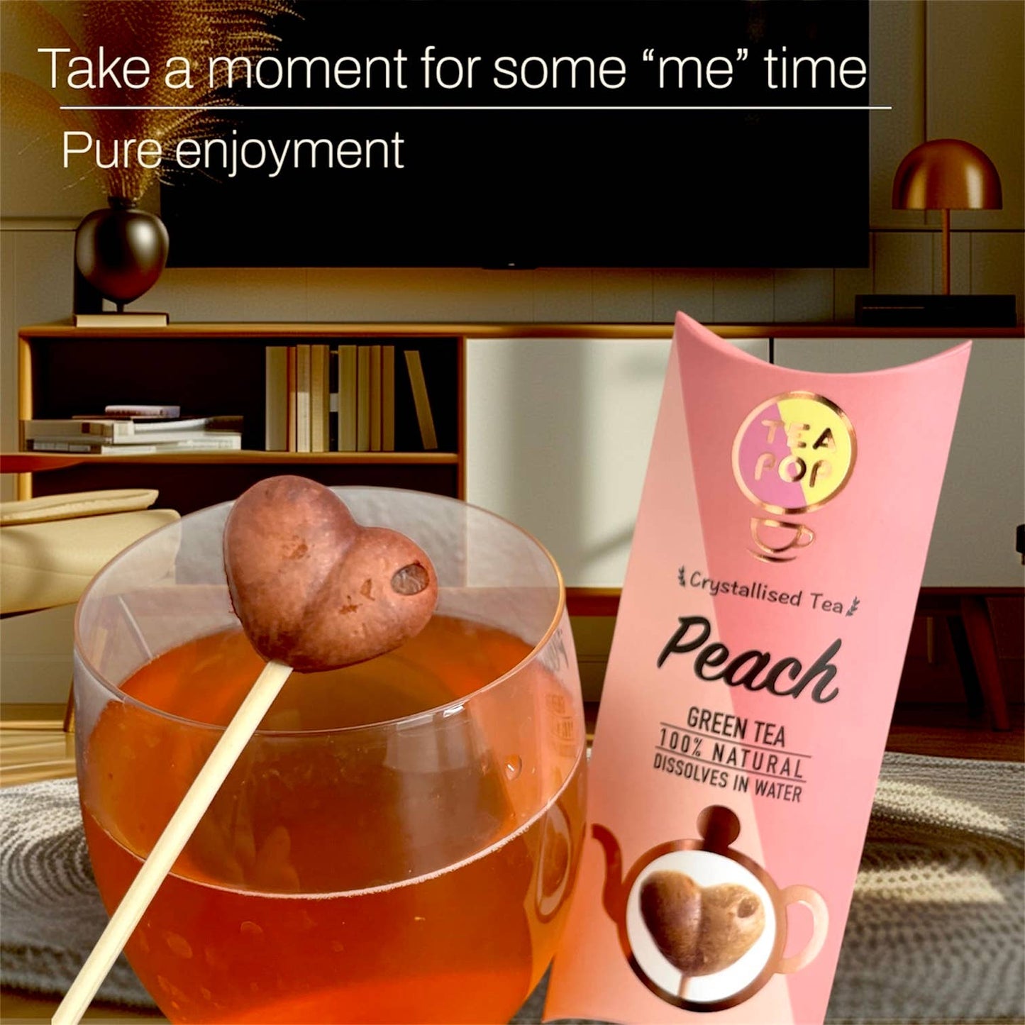 Pfirsich-Tee am Stiel! Gourmet-Tee