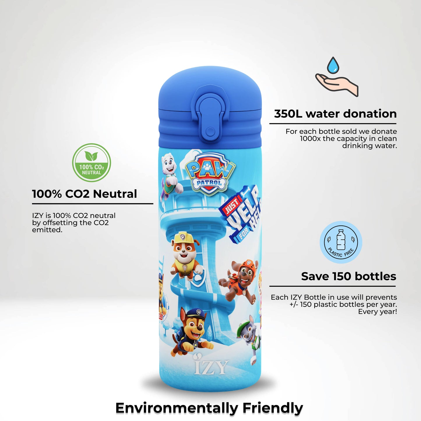 Kinder Thermosflasche Paw Patrol Refresh Blau Isolierte Wasserflasche