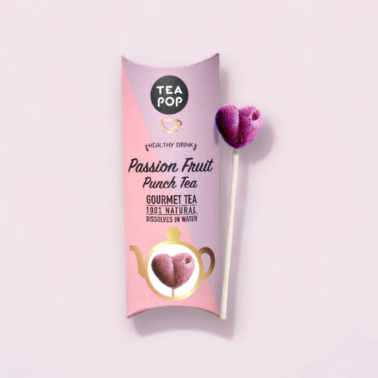 Passionsfrucht-Punsch Tee am Stiel