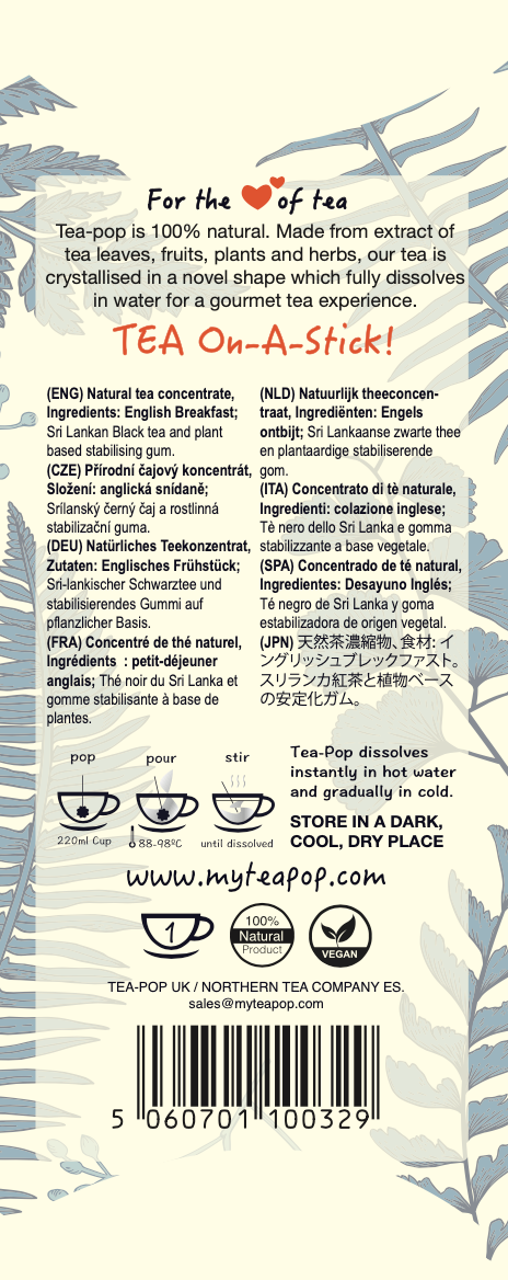 English Breakfast Gourmet-Tee am Stiel!