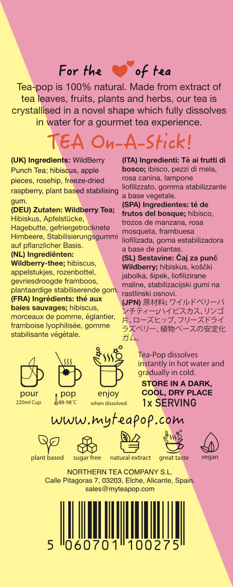 WildBerry Punch Gourmet-Tee am Stiel