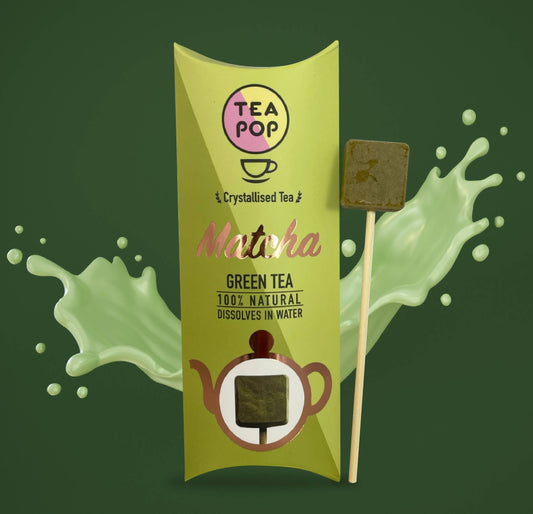 Matcha Gourmet-Tee am Stiel